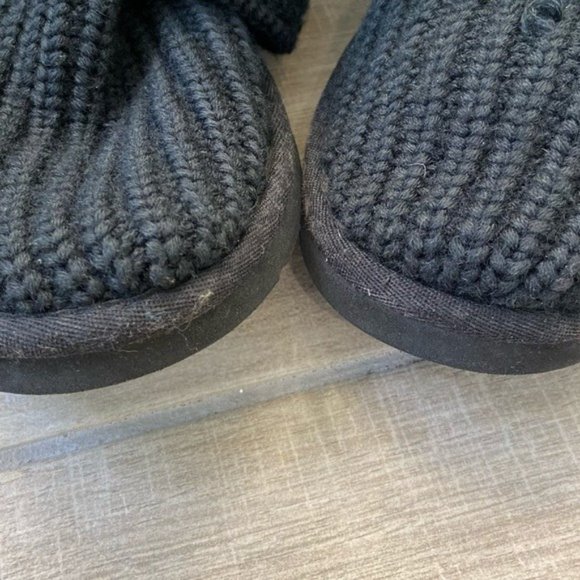 UGG Classic Cardy Black Knit Boots - Picture 14 of 15